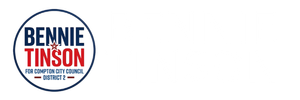 bennie tinson logo white