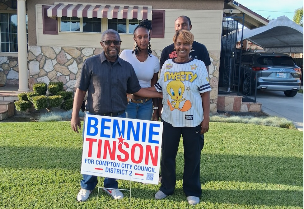 bennie is supported by compton chamber of commerce